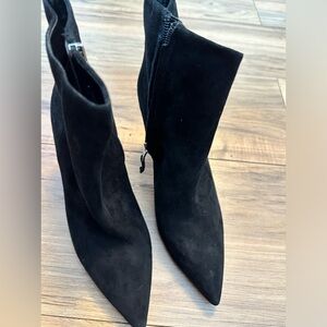 Sam Edelman Olette Black Suede Pointy Toe High Heel Ankle boot size 6